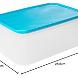 Tatay Frischhaltedose, Airtight, 4.7L von Kapazität, flexible Druckdeckel, BPA frei, Geeignet Mikrowelle und Spülmaschine, Blau. Maße: 28,5 x 18,5 x 12,2 cm