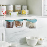 Joseph Joseph CupboardStore 3-teiliges Aufbewahrungsset für den Platz unter dem Regal (3 x 900 ml) - Hellblau