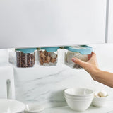 Joseph Joseph CupboardStore 3-teiliges Aufbewahrungsset für den Platz unter dem Regal (3 x 900 ml) - Hellblau
