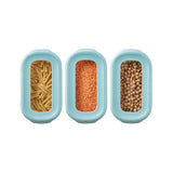Joseph Joseph CupboardStore 3-teiliges Aufbewahrungsset für den Platz unter dem Regal (3 x 900 ml) - Hellblau