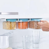 Joseph Joseph CupboardStore 3-teiliges Aufbewahrungsset für den Platz unter dem Regal (3 x 900 ml) - Hellblau