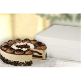 Papstar Tortenkarton / Kuchenkarton weiß, eckig (10 Stück), mit Deckel, hergestellt aus Pappe, 30 x 30 x 13 cm, Stärke 600 g/m², lebensmittelecht, #18857