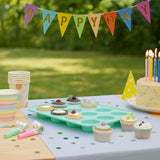 Relaxdays Muffin Transportbox, 24 Cupcakes & Muffins, 2 Etagen, Tragegriff, HBT: 16 x 37,5 x 28,5 cm, Kuchenbox, türkis